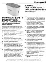 Honeywell HCM-750 User manual