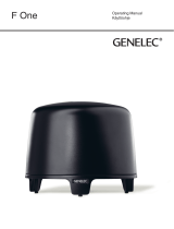 Genelec F One Active Subwoofer Operating instructions