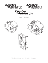 MartinLogan ElectroMotion IC User manual
