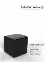 Definitive Technology SuperCube® 2000 User manual