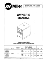 Miller SYNCROWAVE 250 Owner's manual