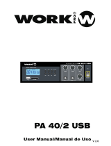 Work-pro PA 40/2 USB User manual