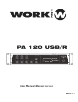 Work-pro PA 120 USB/R User manual