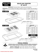 Maytag MGC4430BDW - 30 Inch Gas Cooktop User manual
