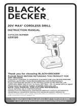 BLACK+DECKER LDX120PK User manual