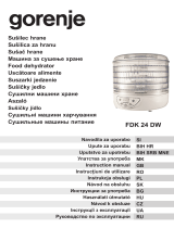 Gorenje FDK24DW Owner's manual