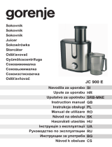 Gorenje JC900E User manual