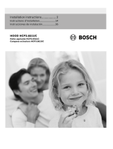 Bosch HCP30651UCX Installation guide