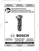 Bosch Power Tools PS10 User manual