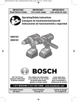 Bosch DDH181-01 Owner's manual