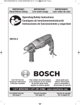Bosch HD18-2 User guide