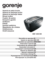 Gorenje BM1200BK User manual