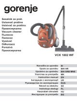 Gorenje VC-W4001 User manual