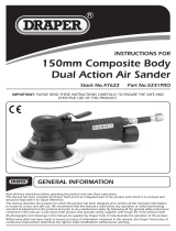 Draper Composite Body Dual Action Soft Grip Air Sander Operating instructions