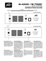 Peavey M-7000 Mark V Series Stereo Power Amplifier User manual