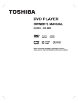 Toshiba SD-3805 User manual