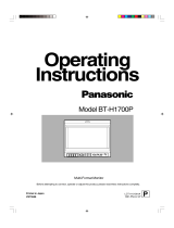 Panasonic BTH1700BP - IND. MONITOR Operating Instructions Manual