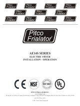 Pitco Frialator AE14S Operating instructions