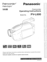 Panasonic PV-L600 User manual
