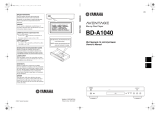 Yamaha BD-A1040 Black User manual