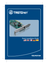 Trendnet TEG-PCITXRTEG-PCITXRL Owner's manual