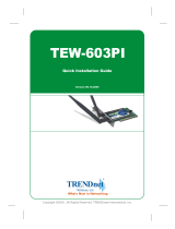 Trendnet TEW-603PI Quick Installation Guide