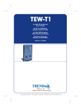 Trendnet TEW-T1 Owner's manual