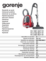 Gorenje VC-T4019 User manual
