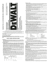 DeWalt DW511 Owner's manual