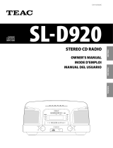 TEAC SL-D920 Owner's manual