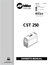 Miller CST 250 Owner's manual