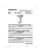 Hitachi WH 10DFL 2 User manual
