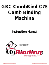 MyBinding GBC CombBind C75 User manual