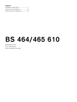 Gaggenau BS 464 Installation guide