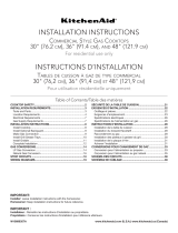 KitchenAid KGCU484VSS Installation guide