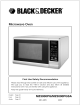 Black & Decker Microwave Oven MZ3000PG User manual