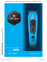 Braun Hair Clipper, Old Spice User manual