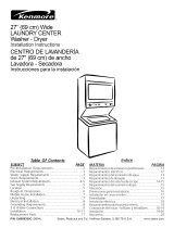 Kenmore 9791 - 27 in. Laundry Center Installation guide