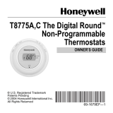 Honeywell Digital Round T8775C User manual