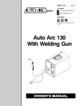 Miller AUTO ARC 130 AND WELDING GUN Owner's manual