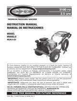 Simpson MSH3125-S Operating instructions
