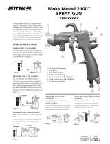 Binks Model 2100 Spray Gun User manual