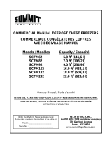 Summit SCFM62 User manual