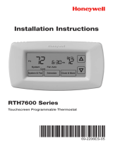 Honeywell RTH7600D1048/K Owner's manual