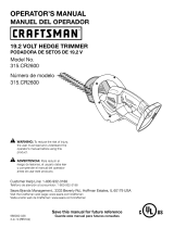 Craftsman 315CR2600 Owner's manual