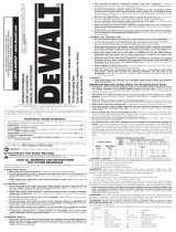 DeWalt DWE305 12A Keyless 4-Position Variable Speed T-Shank  User manual
