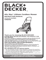 Black & Decker CM2040 User manual