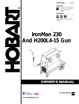 HobartWelders IRONMAN 230 AND H200L4-15 GUN Owner's manual