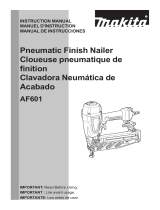 Makita AF601 User manual