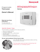 Honeywell RTH221 User manual